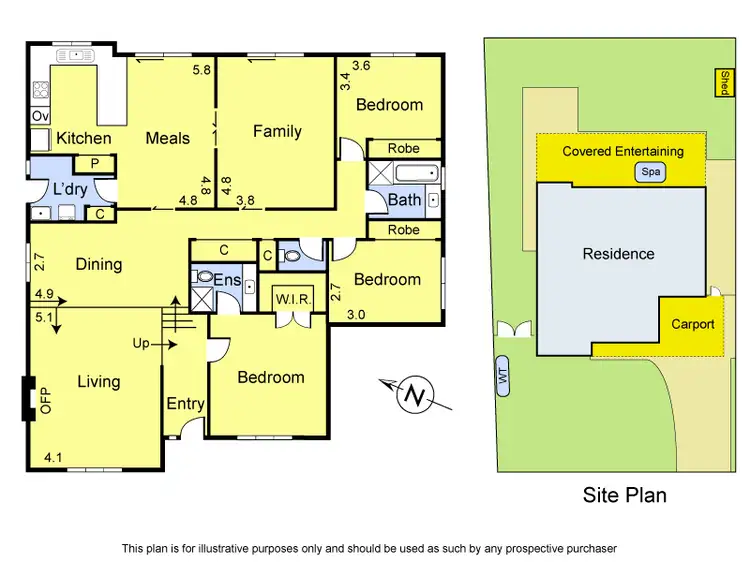 Floorplan of Homely house listing, 3 Yaralla Crescent, Greensborough VIC 3088