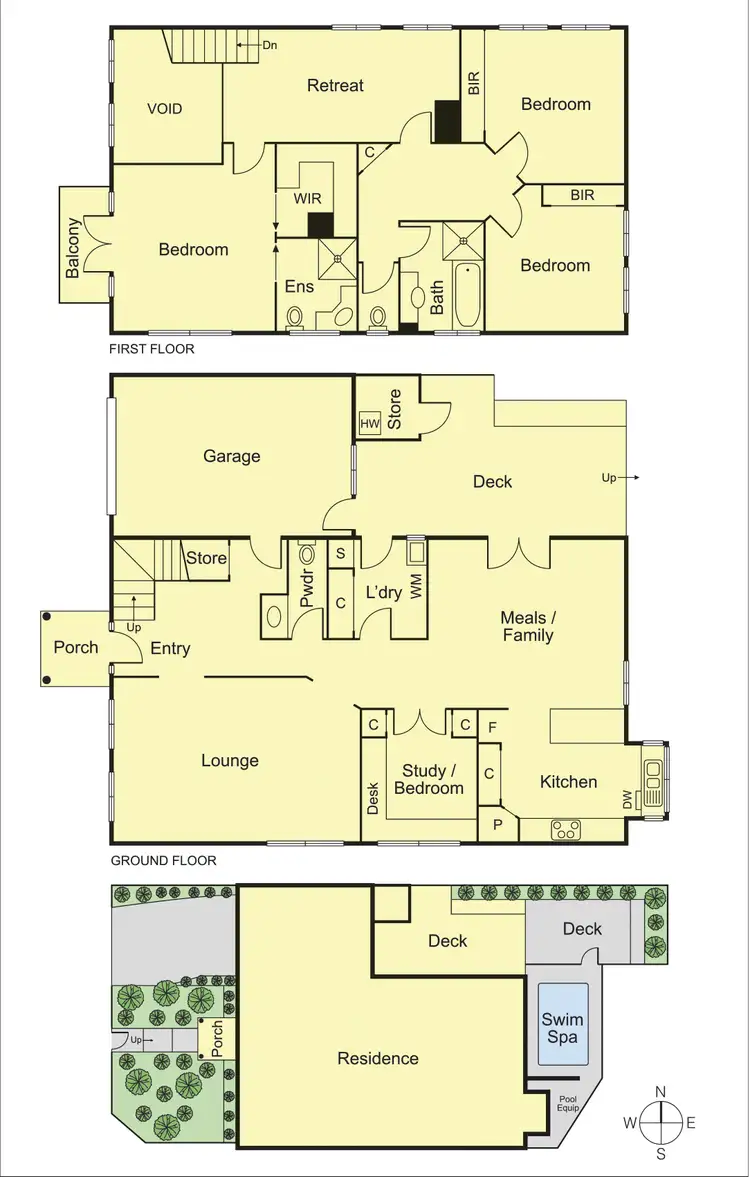 Floorplan of Homely townhouse listing, 1/18 Wrixon Avenue, Brighton East VIC 3187