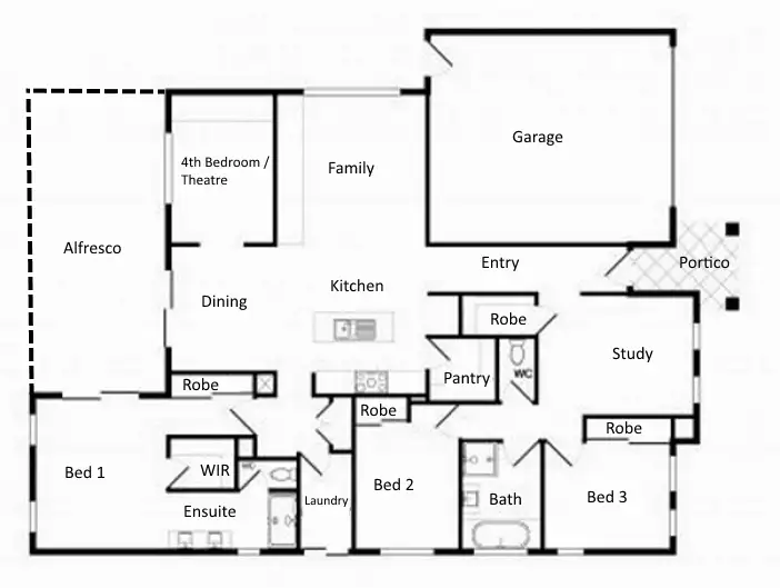 Floorplan of Homely house listing, 6 Aquanita Close, Lyndhurst VIC 3975