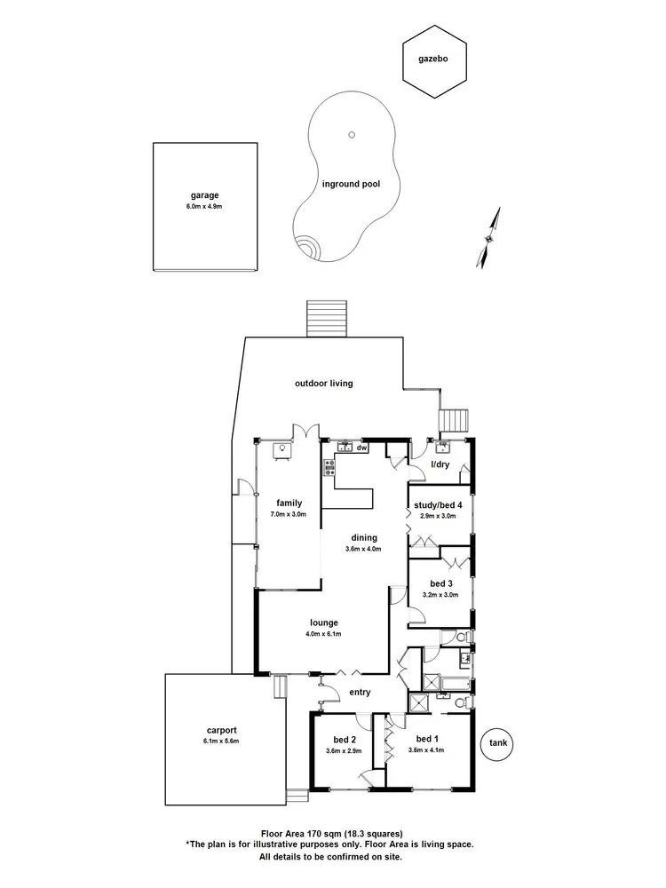 Floorplan of Homely house listing, 3 Chestnut Court, Montrose VIC 3765