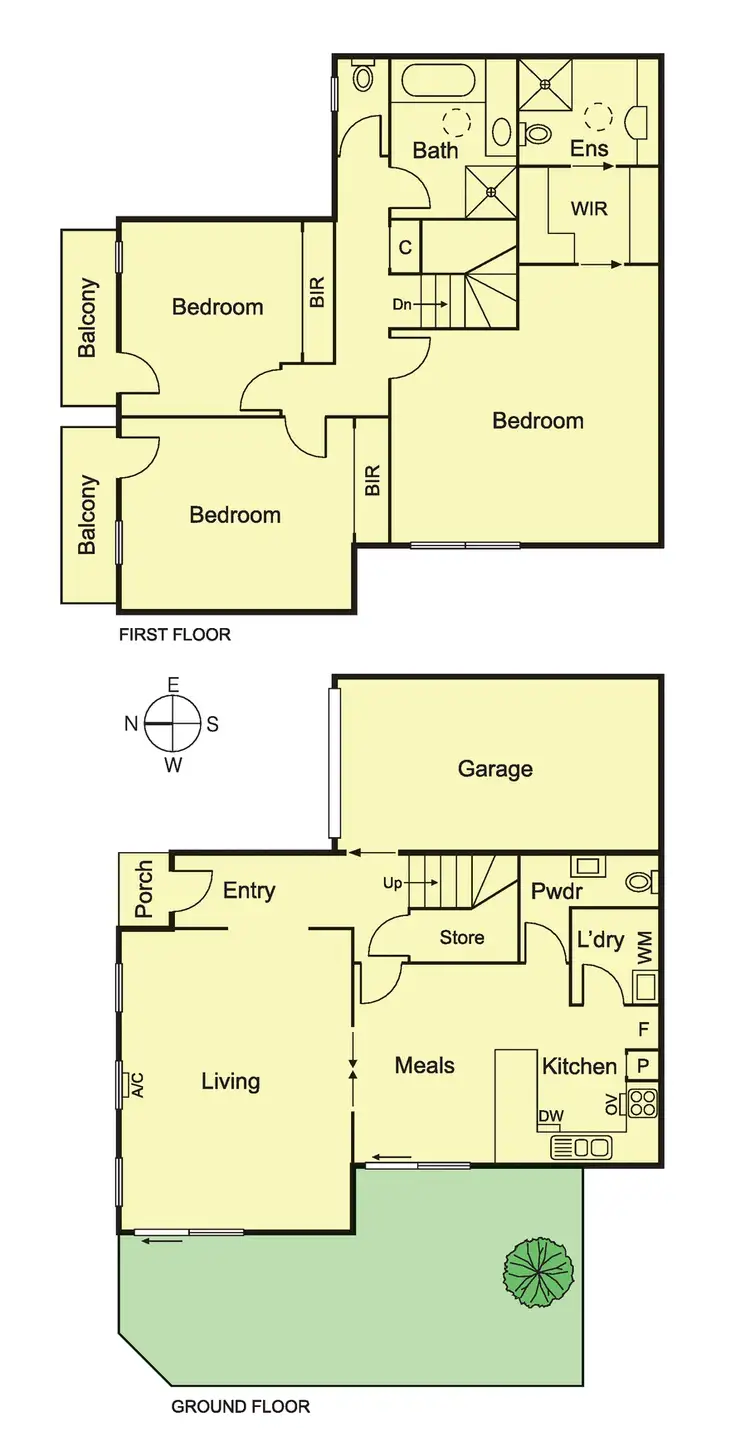 Floorplan of Homely townhouse listing, 7/36 Union Street, Brighton East VIC 3187