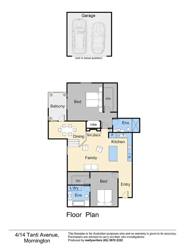 Floorplan of Homely apartment listing, 4/14 Tanti Avenue, Mornington VIC 3931