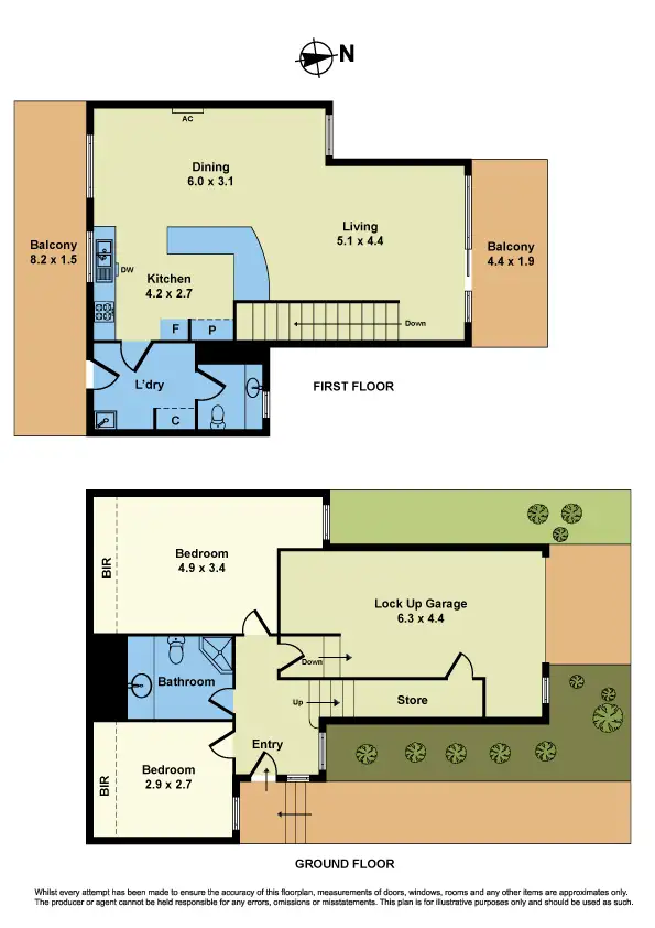Floorplan of Homely townhouse listing, 13/3 Johnston Street, Newport VIC 3015