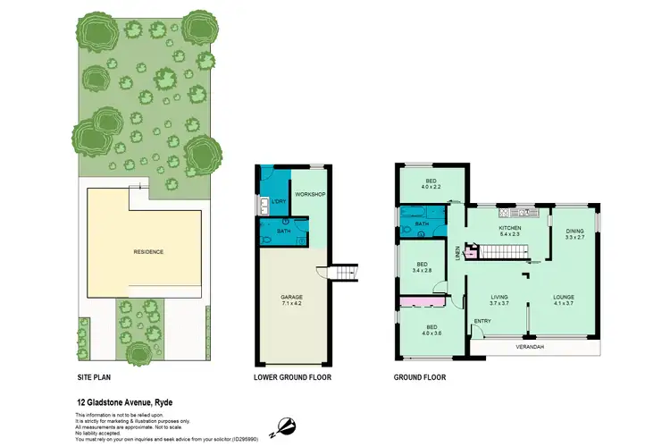Floorplan of Homely house listing, 12 Gladstone Avenue, Ryde NSW 2112