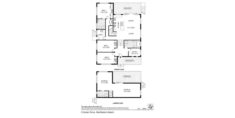 Floorplan of Homely house listing, 5 Ocean Drive, Macmasters Beach NSW 2251
