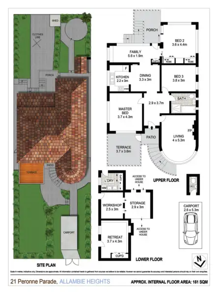 Floorplan of Homely house listing, 21 Peronne Parade, Allambie Heights NSW 2100