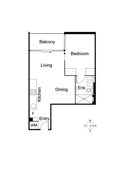 Floorplan of Homely apartment listing, 1302/229 Toorak Road, South Yarra VIC 3141