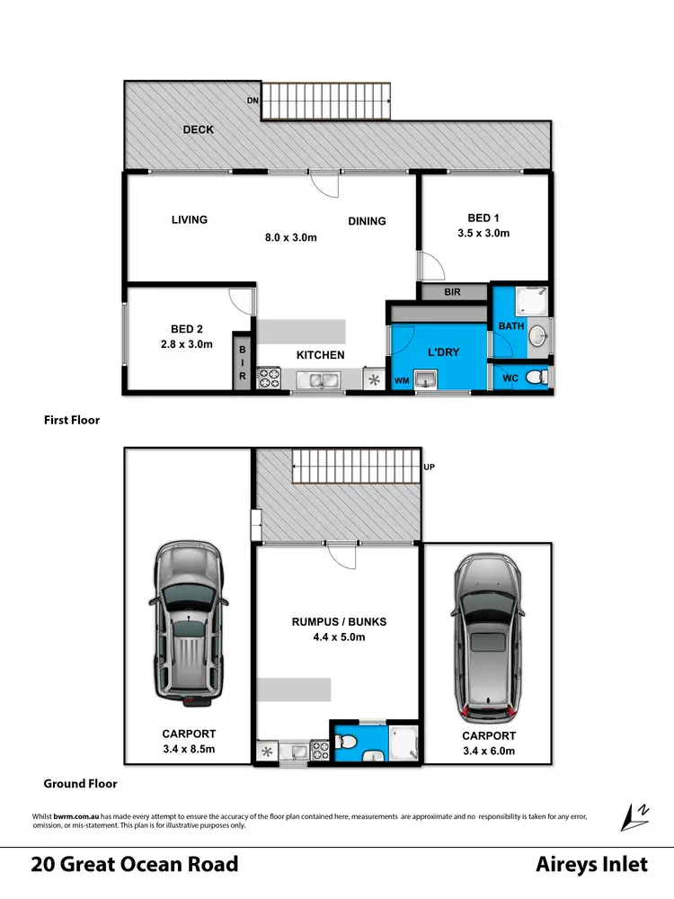 Floorplan of Homely house listing, 20 Great Ocean Road, Aireys Inlet VIC 3231