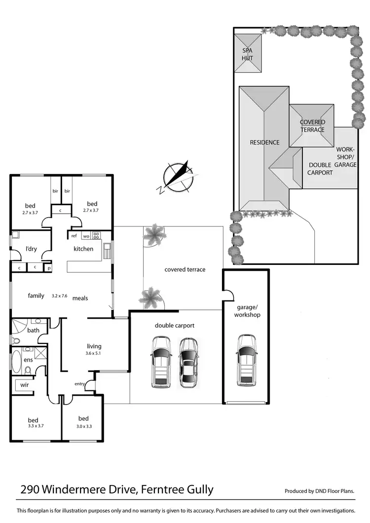 Floorplan of Homely house listing, 290 Windermere Drive, Ferntree Gully VIC 3156
