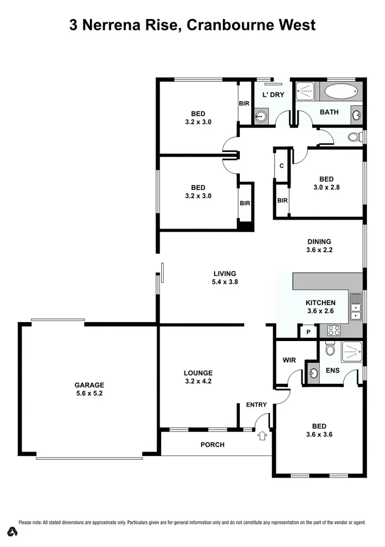 Floorplan of Homely house listing, 3 Nerrena Rise, Cranbourne West VIC 3977