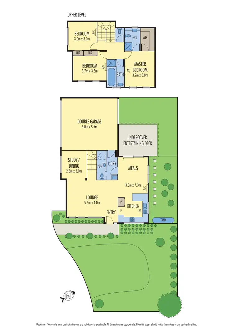 Floorplan of Homely townhouse listing, 1/1123 Main Road, Eltham VIC 3095