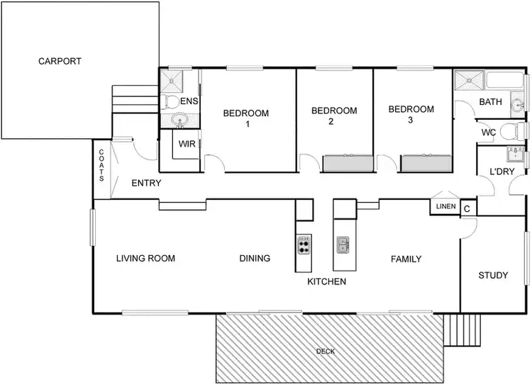 Floorplan of Homely house listing, 61 Mountain Circuit, Calwell ACT 2905