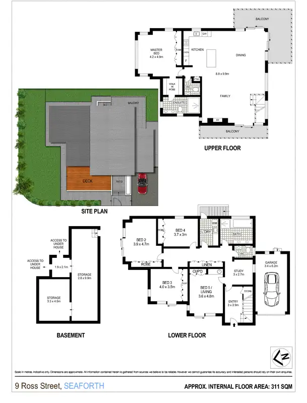 Floorplan of Homely house listing, 9 Ross Street, Seaforth NSW 2092