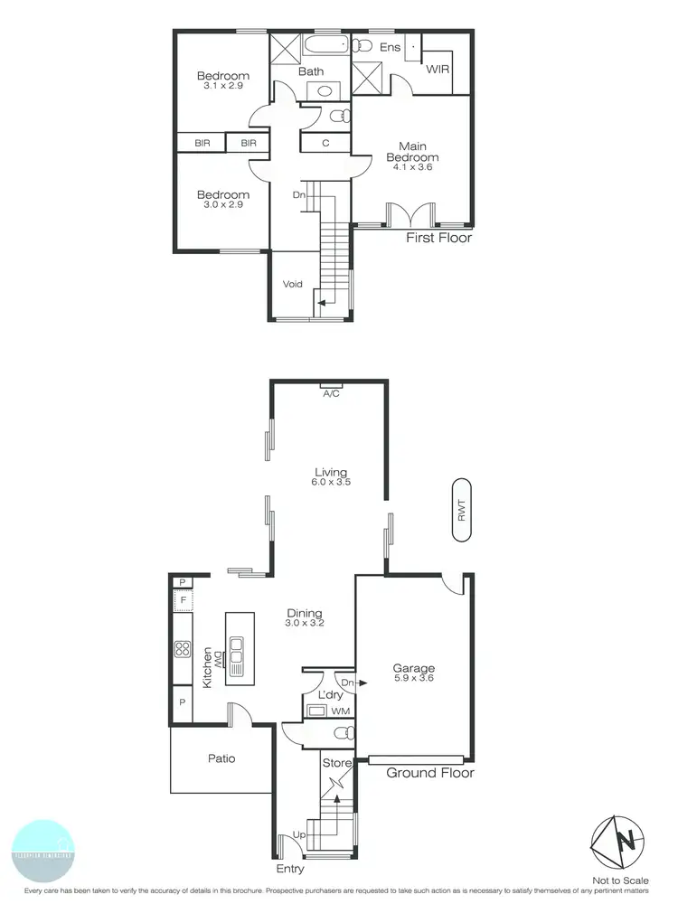 Floorplan of Homely townhouse listing, 4/414a Nicholson Street, Ballarat VIC 3350