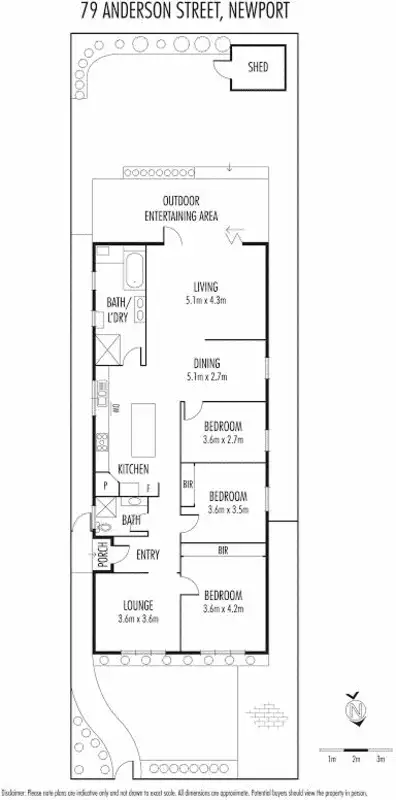 Floorplan of Homely house listing, 79 Anderson Street, Newport VIC 3015
