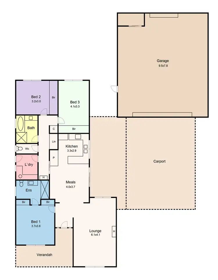Floorplan of Homely house listing, 12 Cedric Street, Wendouree VIC 3355
