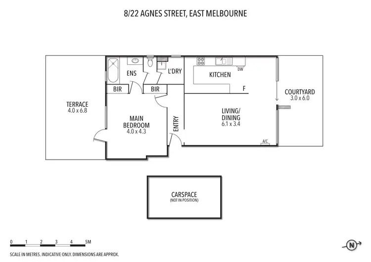 Floorplan of Homely apartment listing, 8/22 Agnes Street, East Melbourne VIC 3002
