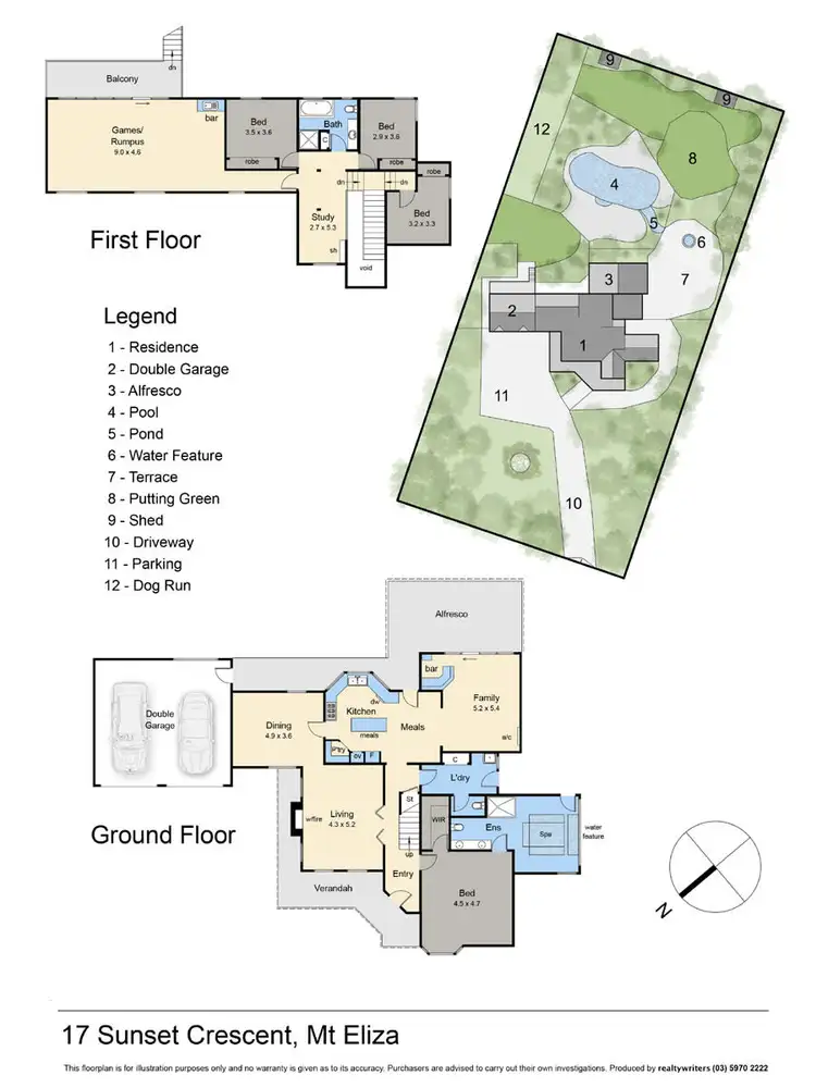Floorplan of Homely house listing, 17 Sunset Crescent, Mount Eliza VIC 3930