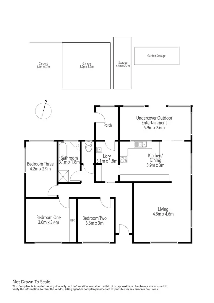 Floorplan of Homely house listing, 75 Shadforth Street, Westbury TAS 7303