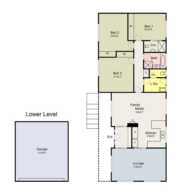 Floorplan of Homely house listing, 16 Landale Avenue, Mount Clear VIC 3350