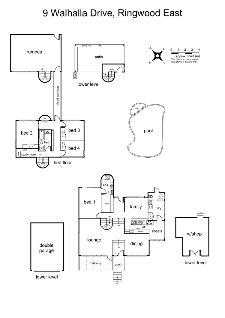 Floorplan of Homely house listing, 9 Walhalla Drive, Ringwood East VIC 3135