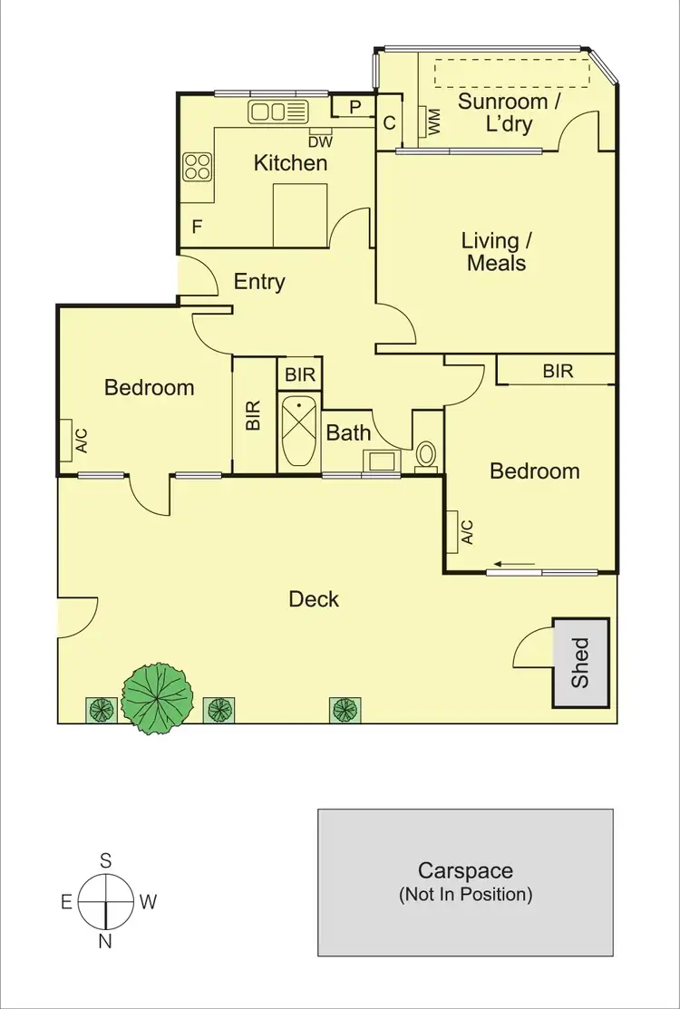Floorplan of Homely apartment listing, 2/135 Hotham Street, St Kilda East VIC 3183