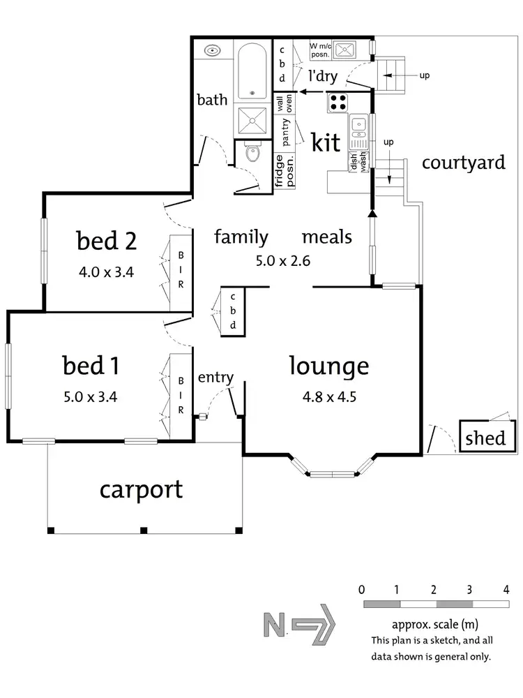 Floorplan of Homely townhouse listing, 1/51 Warrien Road, Croydon North VIC 3136