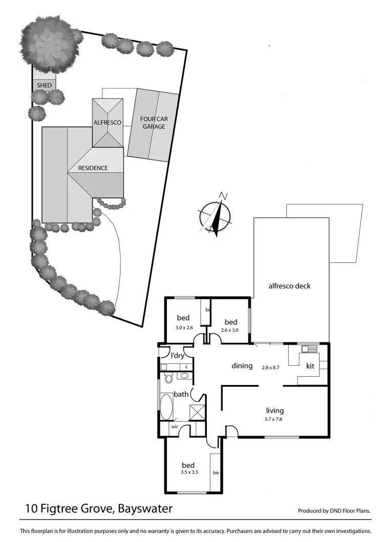 Floorplan of Homely house listing, 10 Figtree Grove, Bayswater VIC 3153