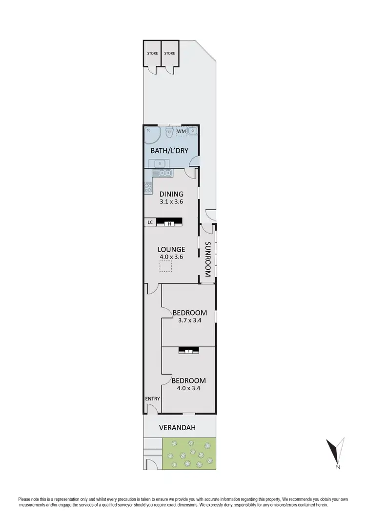 Floorplan of Homely house listing, 2 Balgonie Place, Northcote VIC 3070