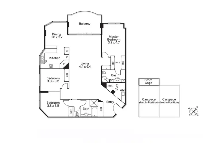 Floorplan of Homely apartment listing, 13/85 Alexandra Avenue, South Yarra VIC 3141