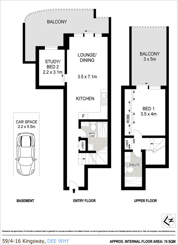 Floorplan of Homely apartment listing, 59/4-16 Kingsway, Dee Why NSW 2099