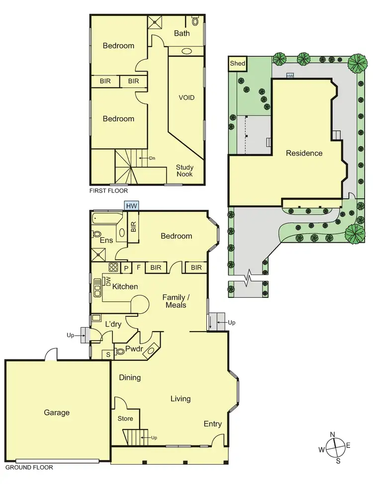 Floorplan of Homely townhouse listing, 2/203 North Road, Caulfield South VIC 3162