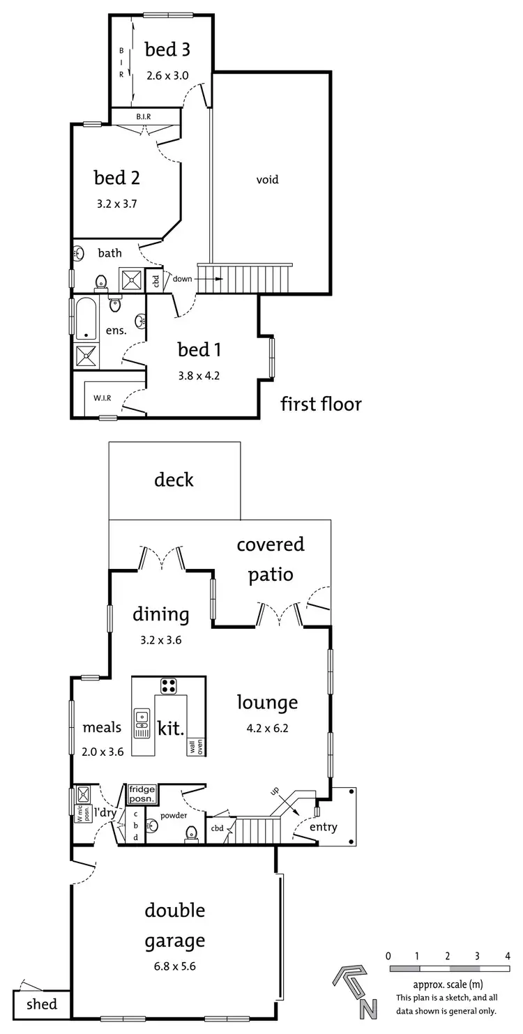 Floorplan of Homely townhouse listing, 1/20 Elizabeth Street, Bayswater VIC 3153