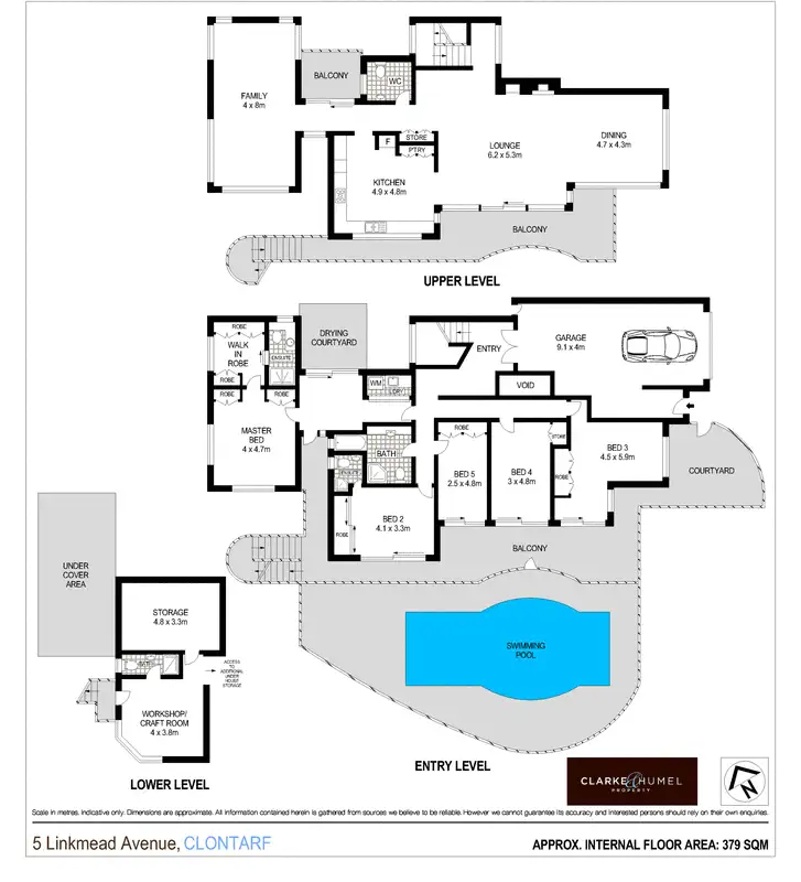 Floorplan of Homely house listing, 5 Linkmead Avenue, Clontarf NSW 2093