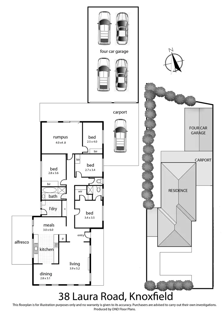 Floorplan of Homely house listing, 38 Laura Road, Knoxfield VIC 3180