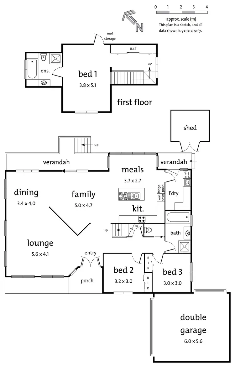 Floorplan of Homely townhouse listing, 2/235 Mitcham Road, Mitcham VIC 3132