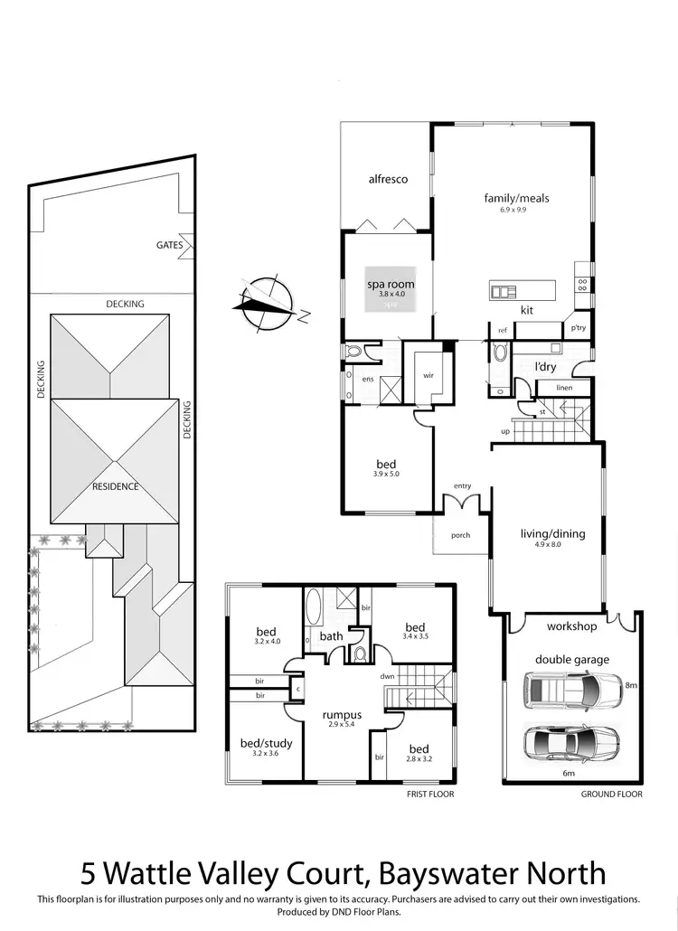 Floorplan of Homely house listing, 5 Wattle Valley Court, Bayswater North VIC 3153