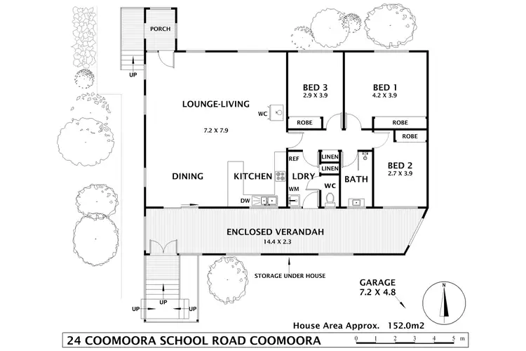 Floorplan of Homely house listing, 24 Coomoora School Road, Coomoora VIC 3461