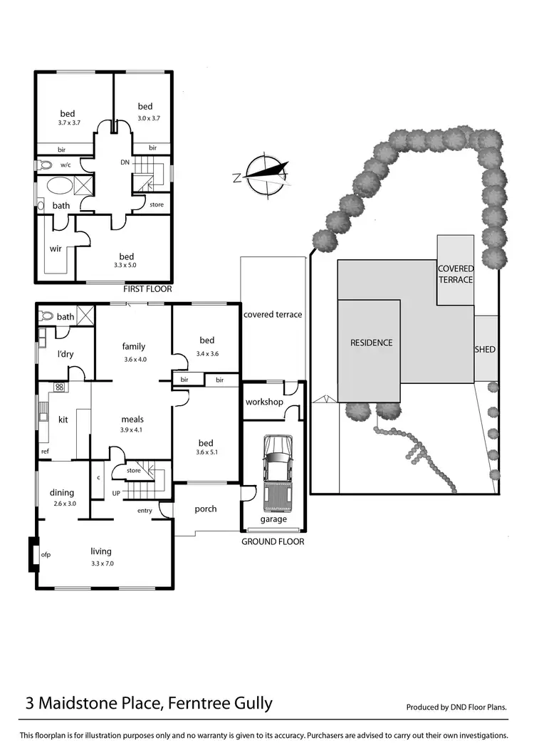 Floorplan of Homely house listing, 3 Maidstone Place, Ferntree Gully VIC 3156