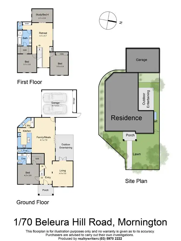 Floorplan of Homely house listing, 1/70 Beleura Hill Road, Mornington VIC 3931