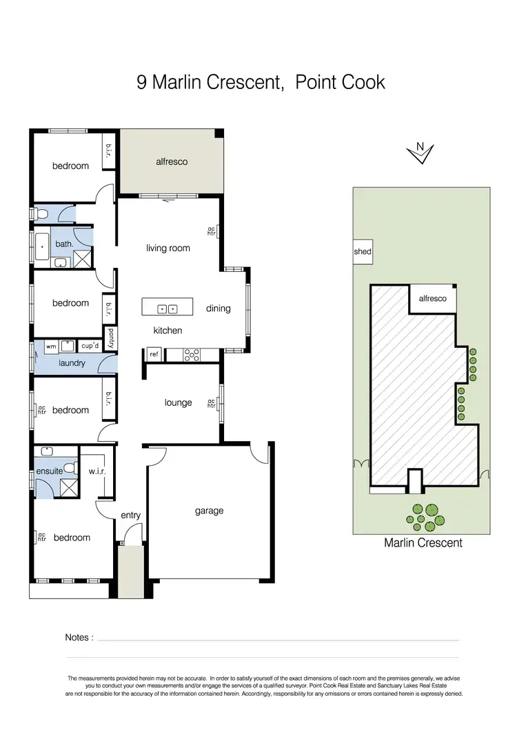 Floorplan of Homely house listing, 9 Marlin Crescent, Point Cook VIC 3030