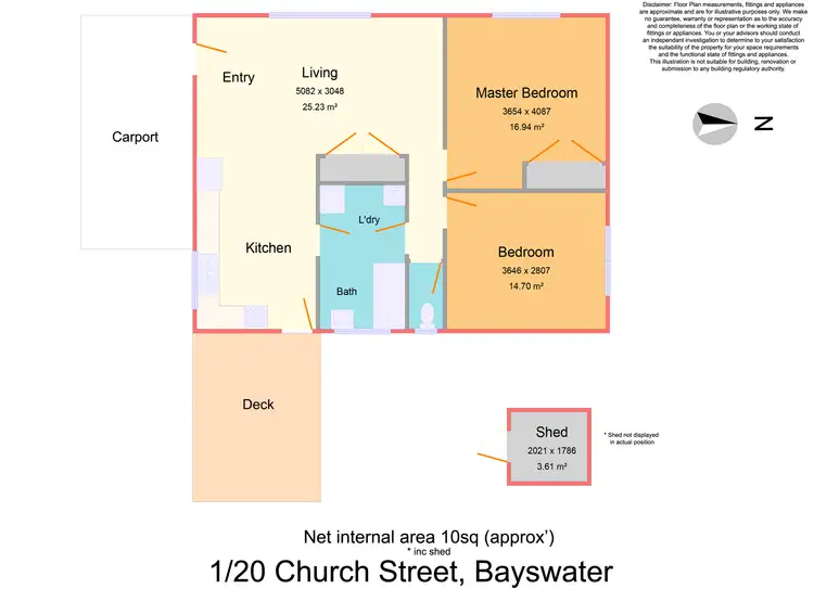 Floorplan of Homely unit listing, 1/20 Church Street, Bayswater VIC 3153