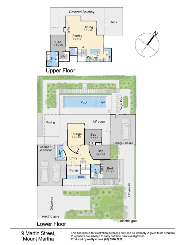 Floorplan of Homely house listing, 9 Martin Street, Mount Martha VIC 3934