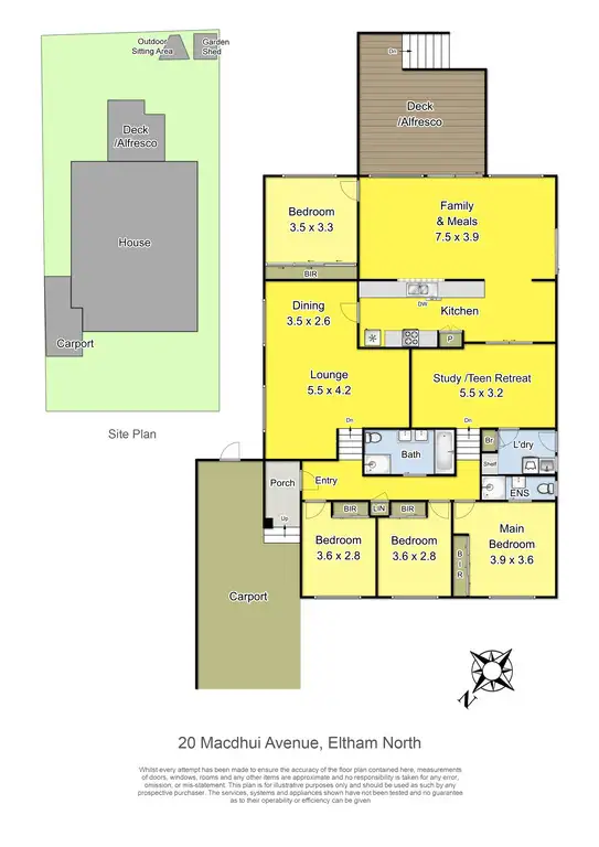 Floorplan of Homely house listing, 20 Macdhui Avenue, Eltham North VIC 3095
