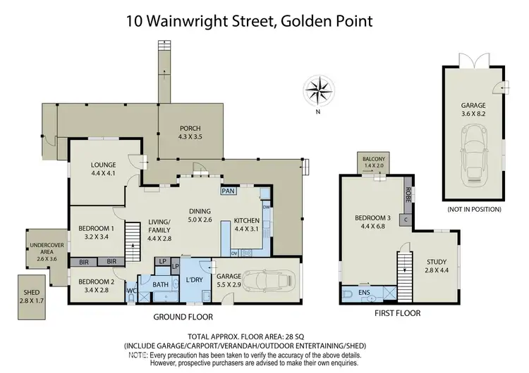 Floorplan of Homely house listing, 10 Wainwright Street, Golden Point VIC 3350