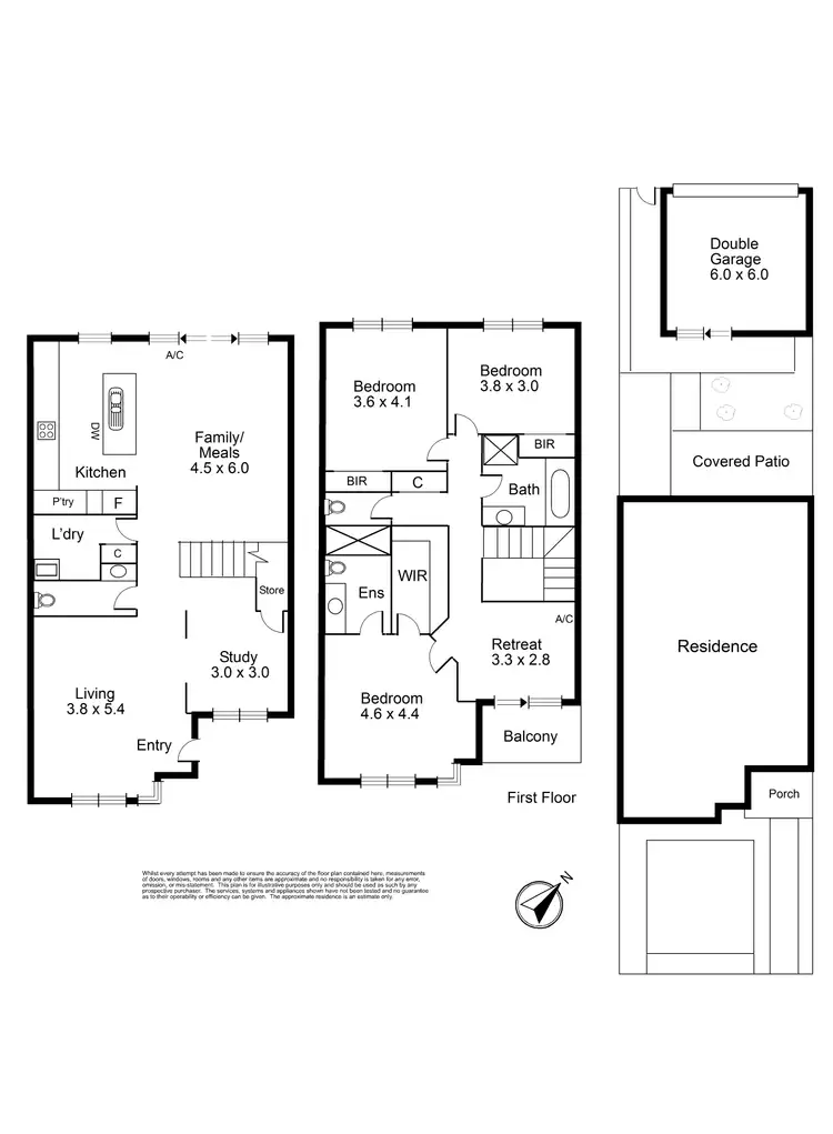 Floorplan of Homely townhouse listing, 21 Treemont Terrace, Mernda VIC 3754