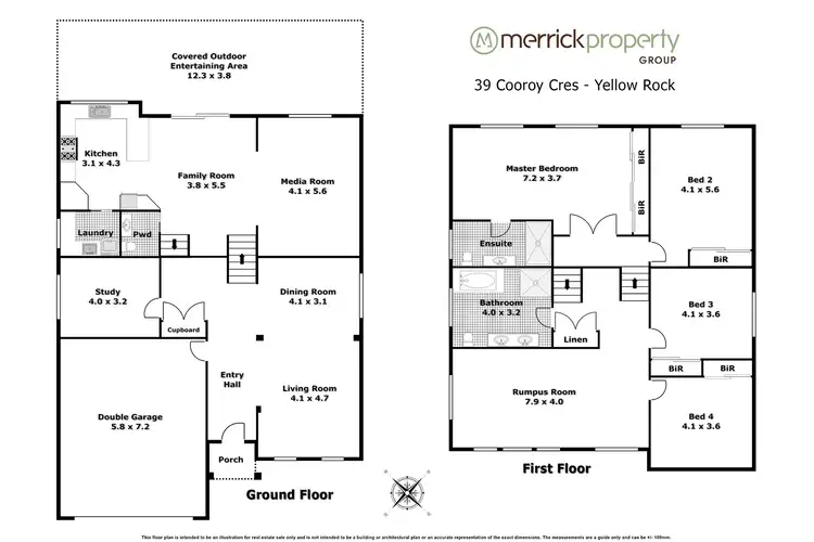 Floorplan of Homely house listing, 39 Cooroy Crescent, Yellow Rock NSW 2777
