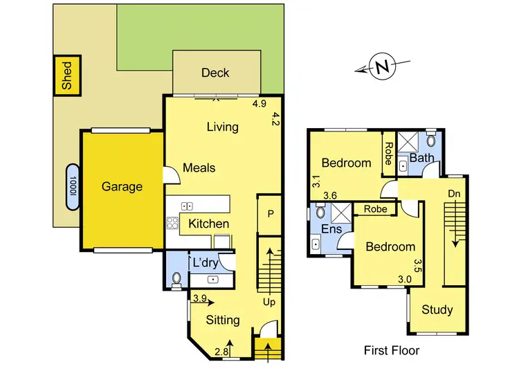 Floorplan of Homely townhouse listing, 5/90 Nell Street, Greensborough VIC 3088
