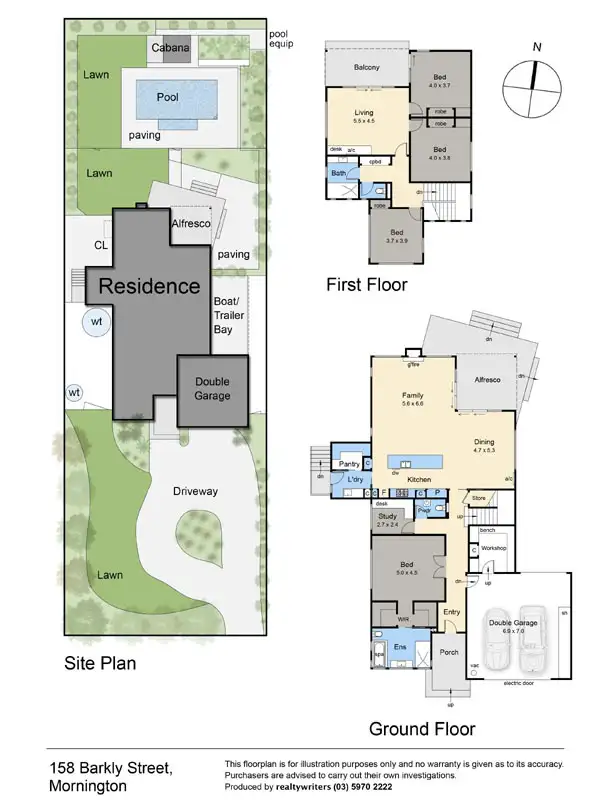 Floorplan of Homely house listing, 158 Barkly Street, Mornington VIC 3931