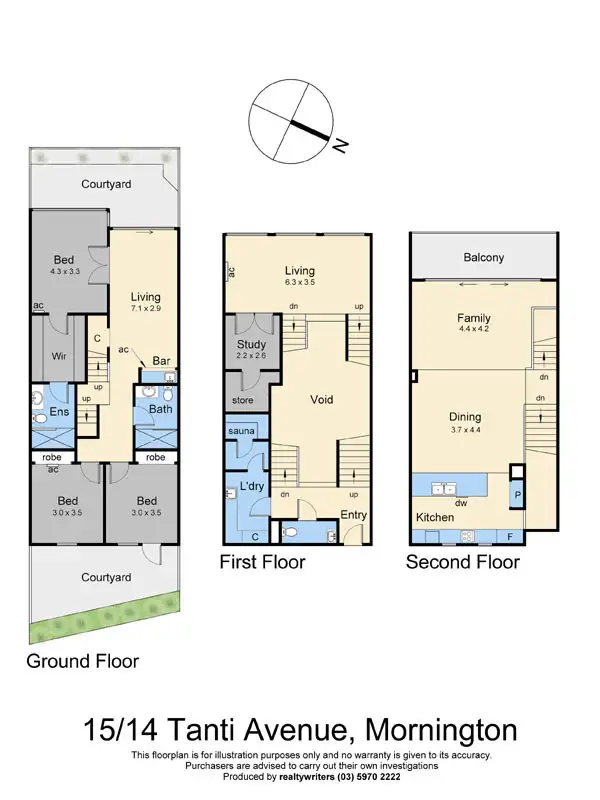 Floorplan of Homely house listing, 15/14 Tanti Avenue, Mornington VIC 3931